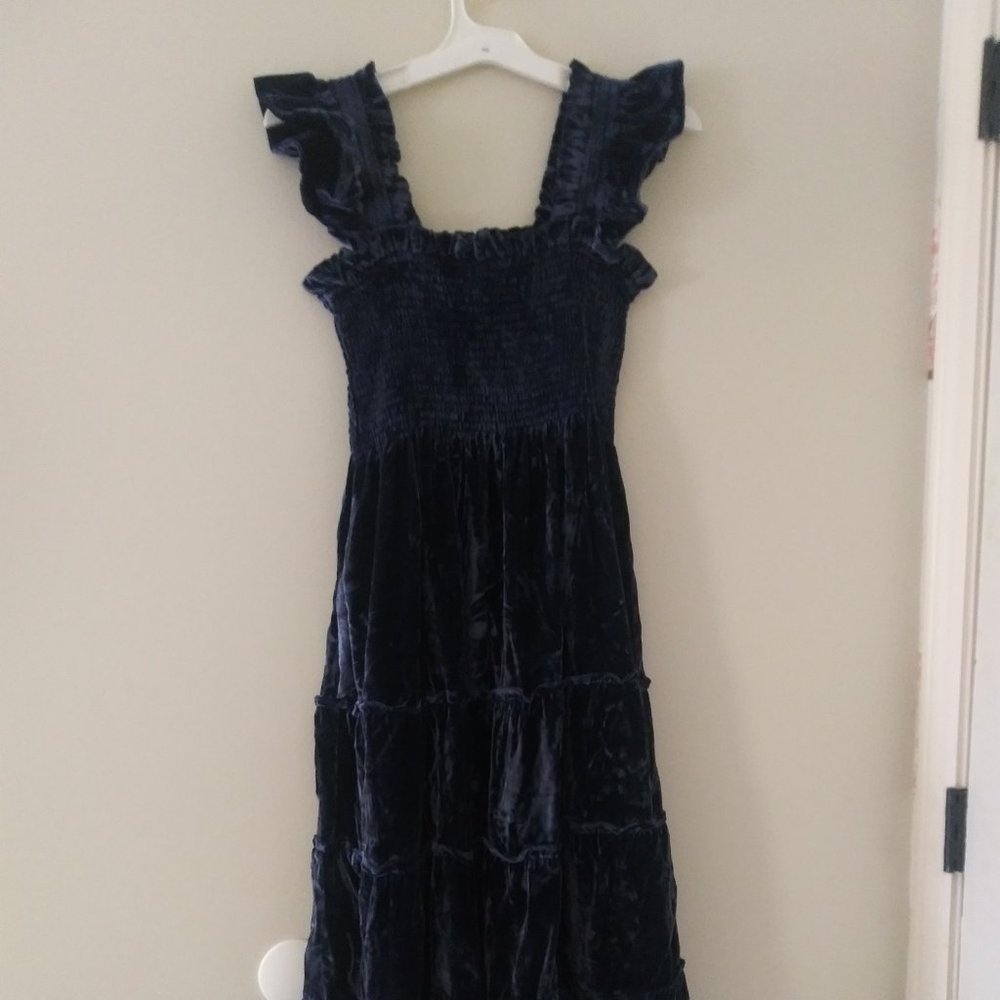 Blue velvet Hill House Home Ellie Nap dress size medium
